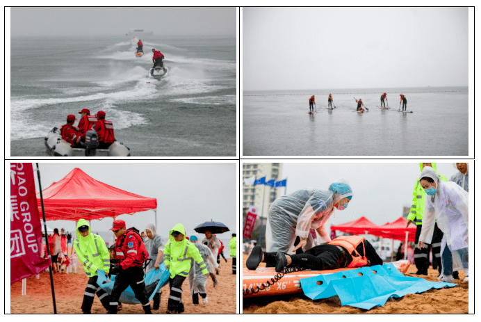 威海高區(qū)聯(lián)信救援隊(duì)成立儀式暨威海國際海水浴場應(yīng)急救援演練成功舉行(圖5)